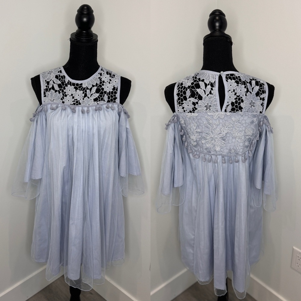 Couture by Rojita Women’s Blue Babydoll Dress